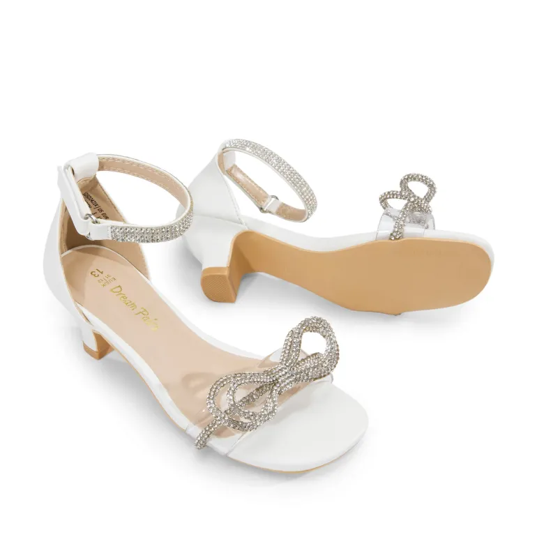 Girls Low Heel Ankle Strap Sandals