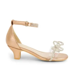 Girls Low Heel Ankle Strap Sandals