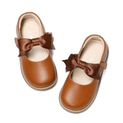 Girl's Mary Jane Dress Shoes with Removable Bow