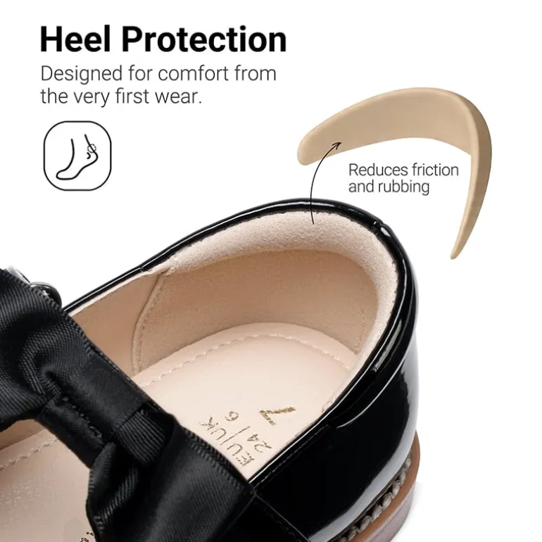 Girl's Mary Jane Dress Shoes with Removable Bow