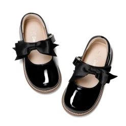 Girl's Mary Jane Dress Shoes with Removable Bow