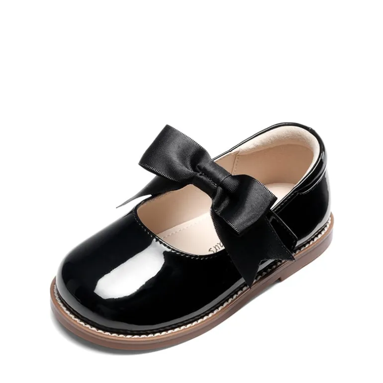 Girl's Mary Jane Dress Shoes with Removable Bow
