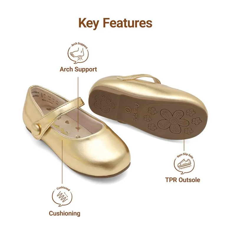 Girls’ Mary Jane Flats with Arch Support