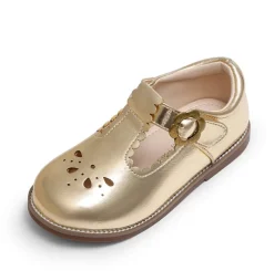 Girl's Mary Jane Flats with Floral Buckle