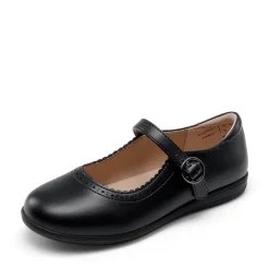 Girls' Mary Jane Flower Edge Dress Shoes