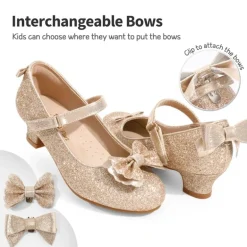 Girls Mary Jane Low Heel Dress Shoes
