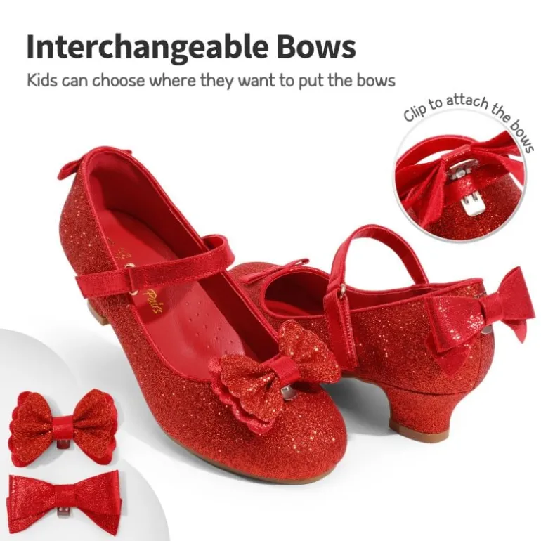 Girls Mary Jane Low Heel Dress Shoes