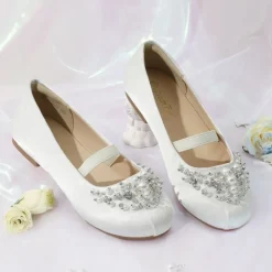 Girl's Mary Jane Pearl Ballerina Flats