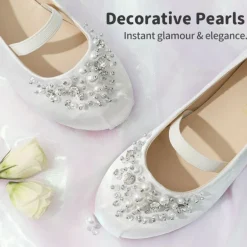 Girl's Mary Jane Pearl Ballerina Flats