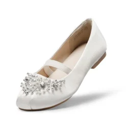 Girl's Mary Jane Pearl Ballerina Flats