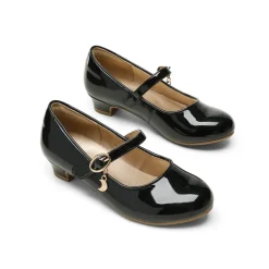 Girls Mary Jane Shoes with Low Heels