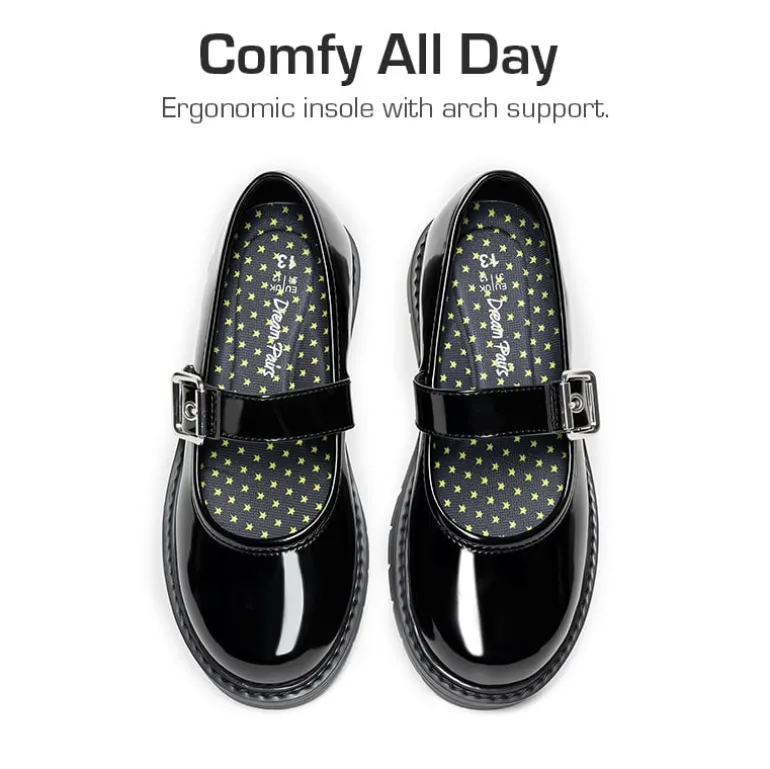 Girls’ Mary Janes Non-Slip School Shoes
