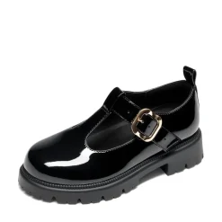 Girls' Mary Jane T-Strap Dress Shoes with Arch Support