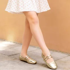 Girls’ Memory Foam Dress Flats with Arch Support