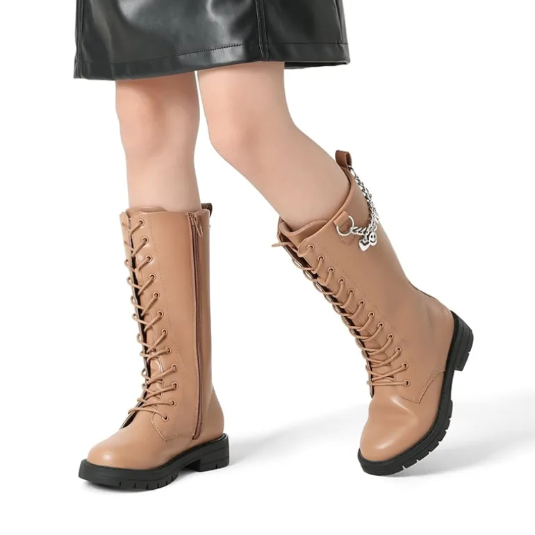 Girls Non-Slip Knee High Riding Boots