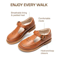 Girls’ Non-Slip T-Strap Mary Janes