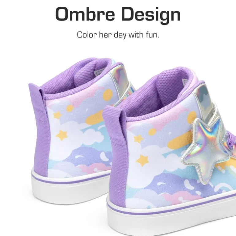 Girls’ Ombre High-Top Sneakers