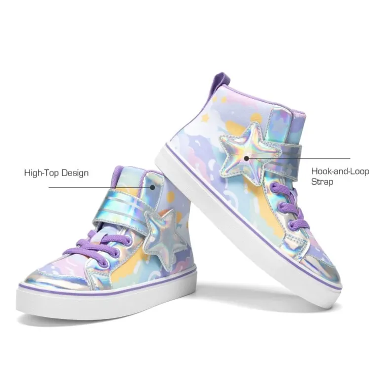 Girls’ Ombre High-Top Sneakers