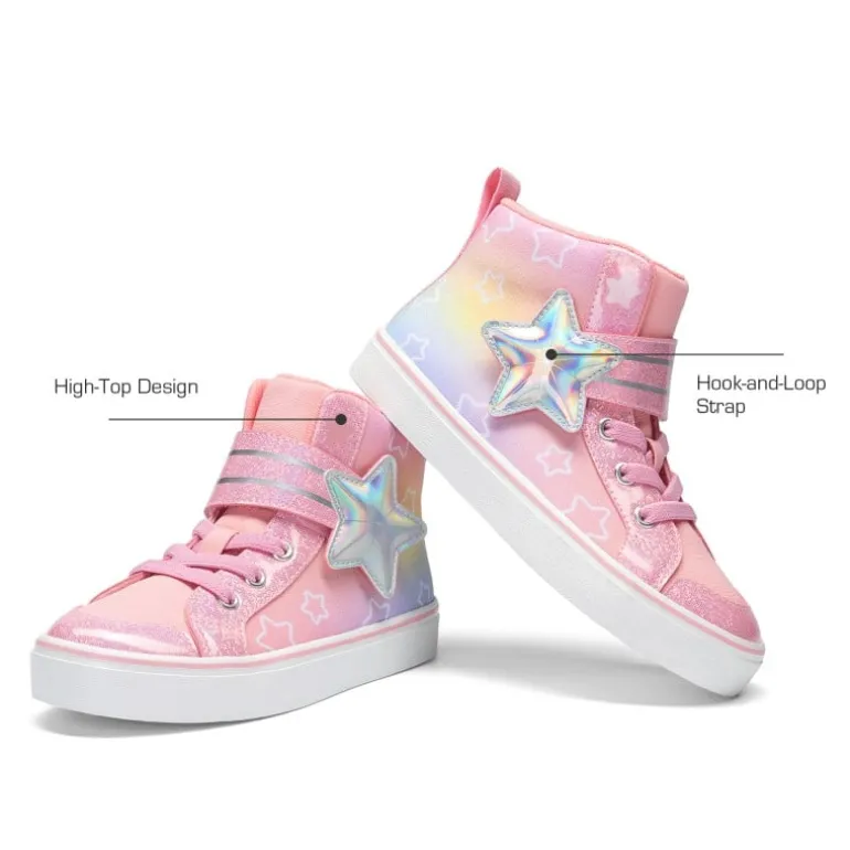 Girls’ Ombre High-Top Sneakers