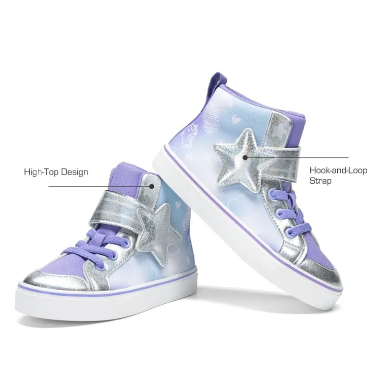 Girls’ Ombre High-Top Sneakers