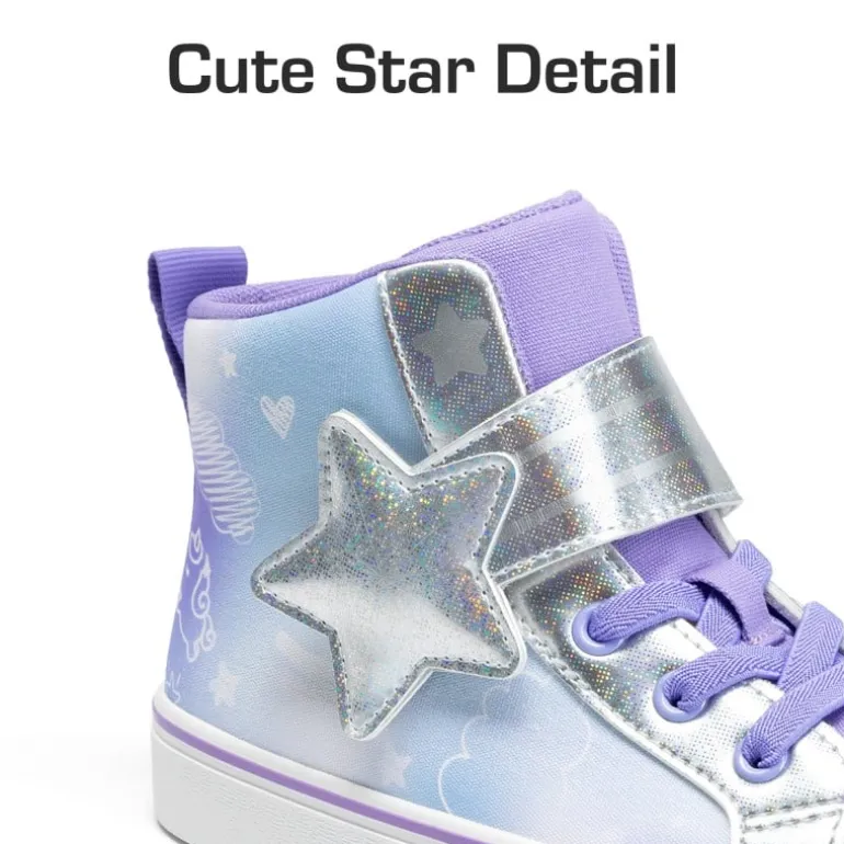 Girls’ Ombre High-Top Sneakers