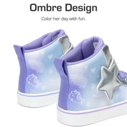 Girls’ Ombre High-Top Sneakers