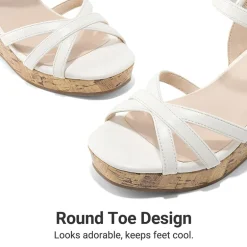 Girls Rhinestone Wedge Sandals
