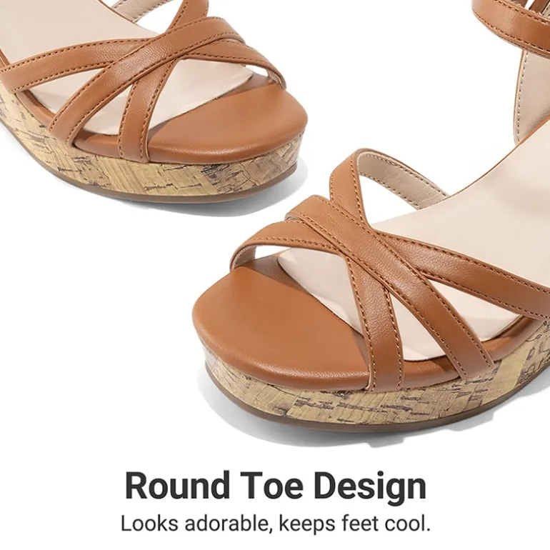 Girls Rhinestone Wedge Sandals