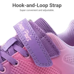 Girls’ Running Shoes with Hook-and-Loop Closure