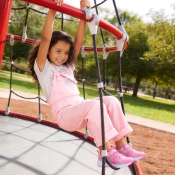 Girls’ Running Shoes with Hook-and-Loop Closure
