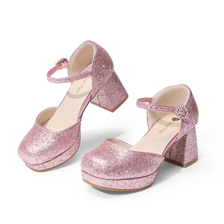 Girls’ Square Toe Adjustable Strap Dress Shoes
