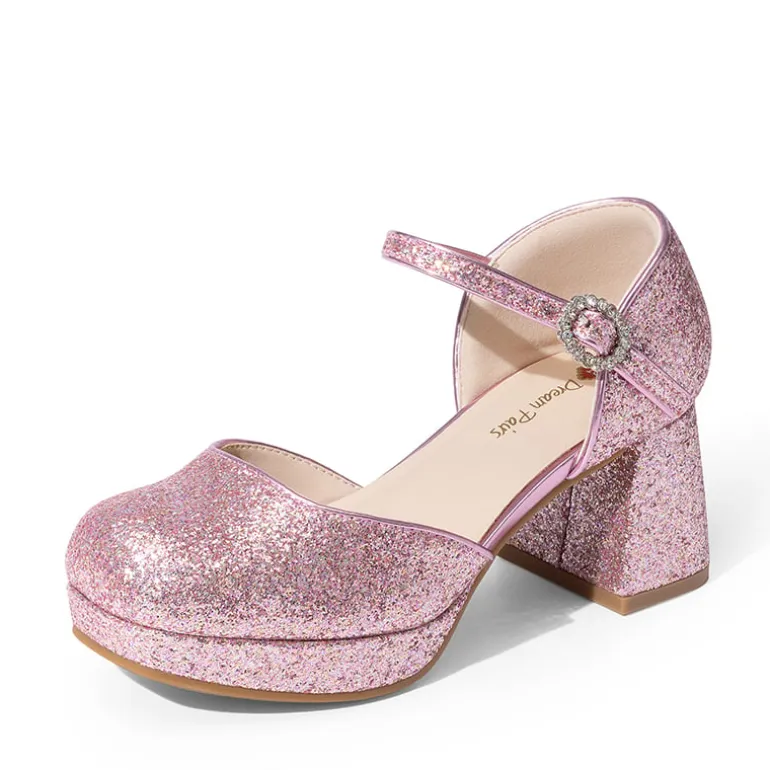Girls’ Square Toe Adjustable Strap Dress Shoes