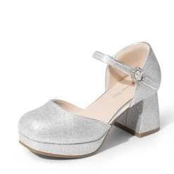 Girls’ Square Toe Adjustable Strap Dress Shoes