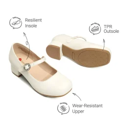 Girls’ Square Toe Heels