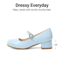 Girls’ Square Toe Heels