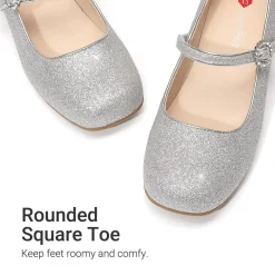 Girls’ Square Toe Heels
