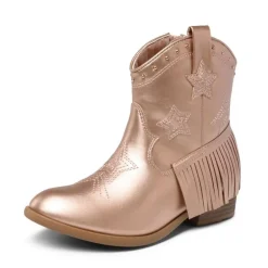 Girls Star Pattern Western Cowgirl Boots
