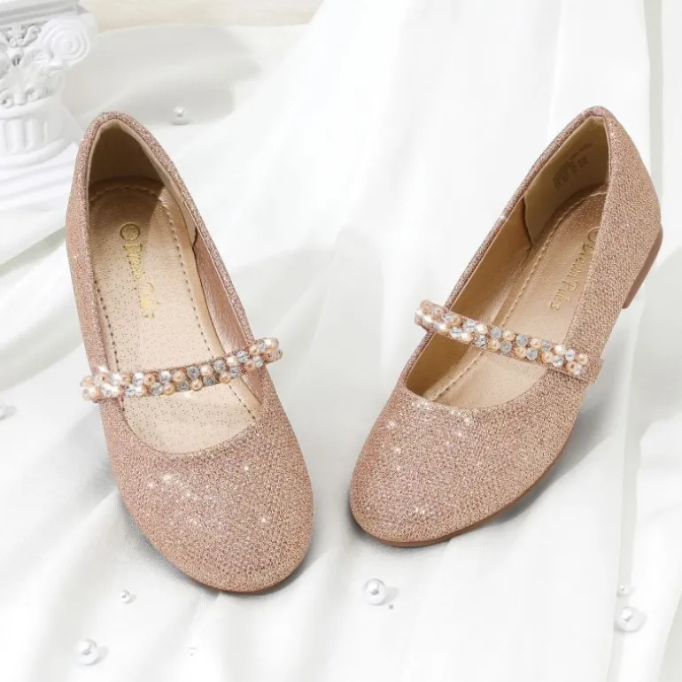 Girl's Strap Mary Jane Ballerina Flats
