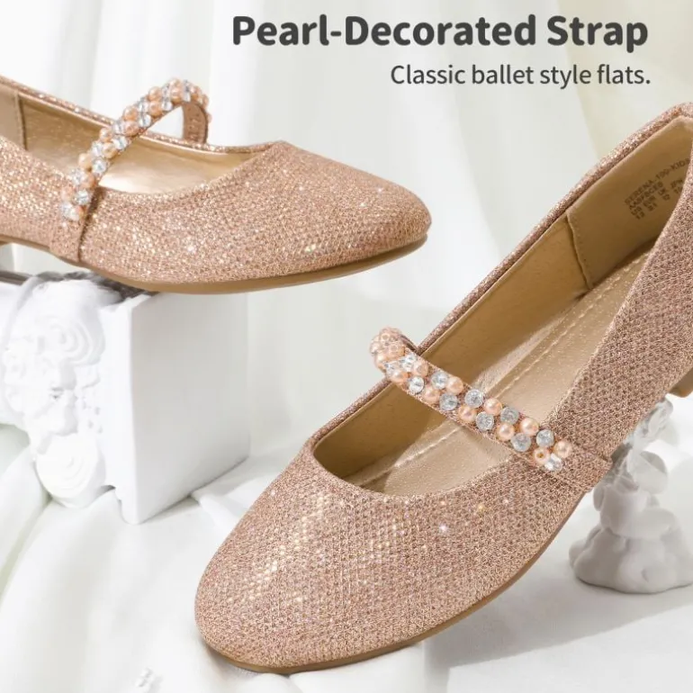 Girl's Strap Mary Jane Ballerina Flats