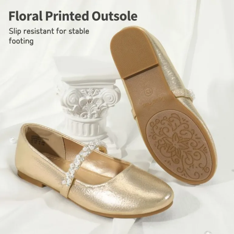 Girl's Strap Mary Jane Ballerina Flats