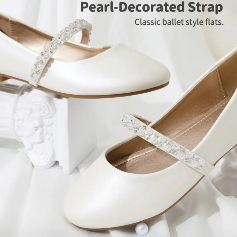 Girl's Strap Mary Jane Ballerina Flats