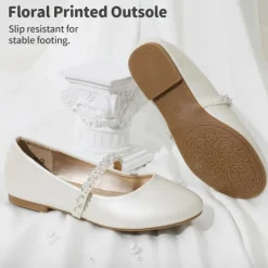 Girl's Strap Mary Jane Ballerina Flats