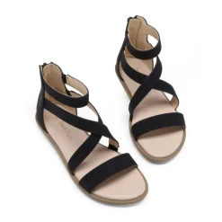 Girls Strappy Gladiator Flat Sandals