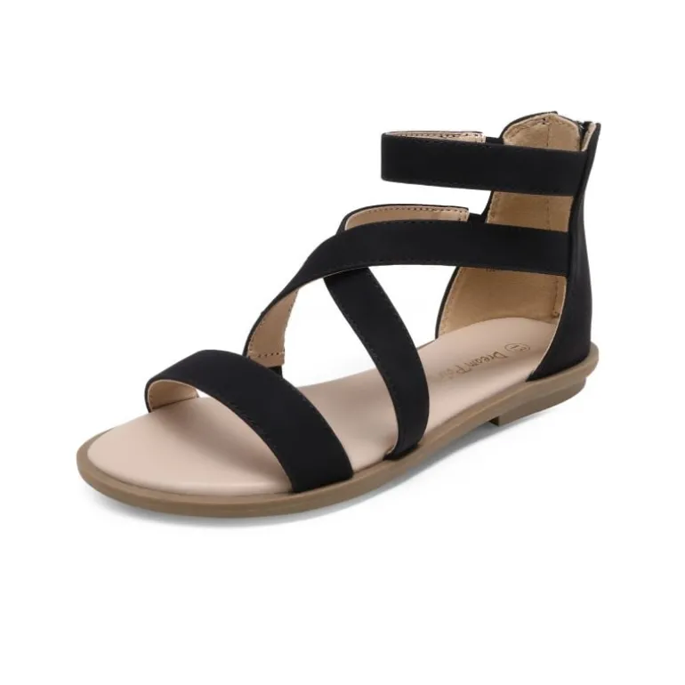 Girls Strappy Gladiator Flat Sandals