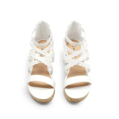 Girls' Strappy Wedge Sandals