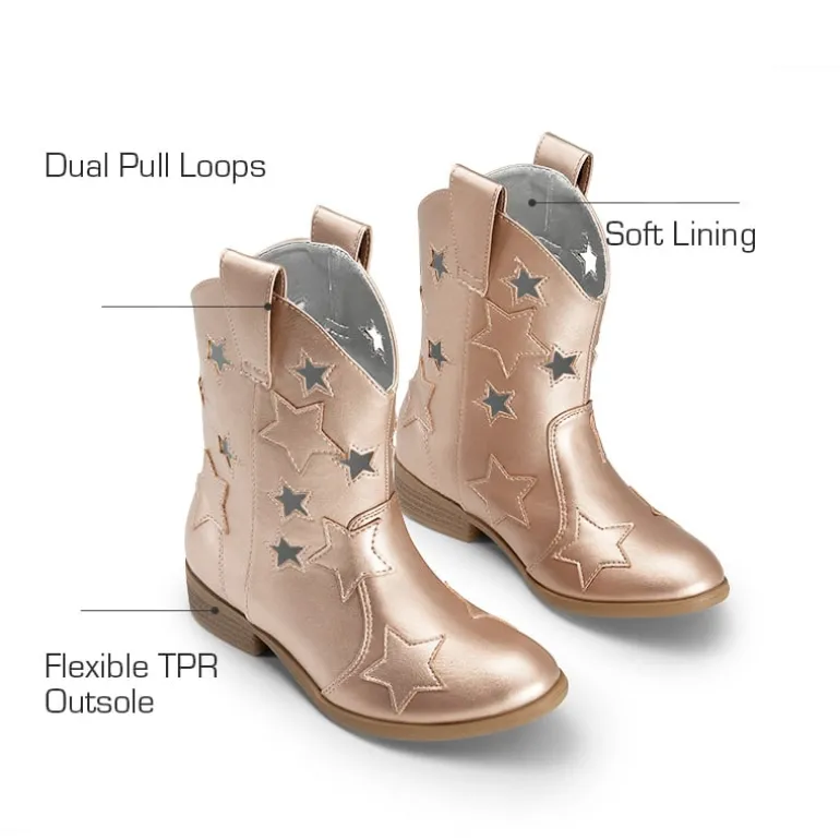 Girls' Stylish Western Cowgirl Boots