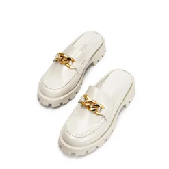 Golden Chain Slip On Mules