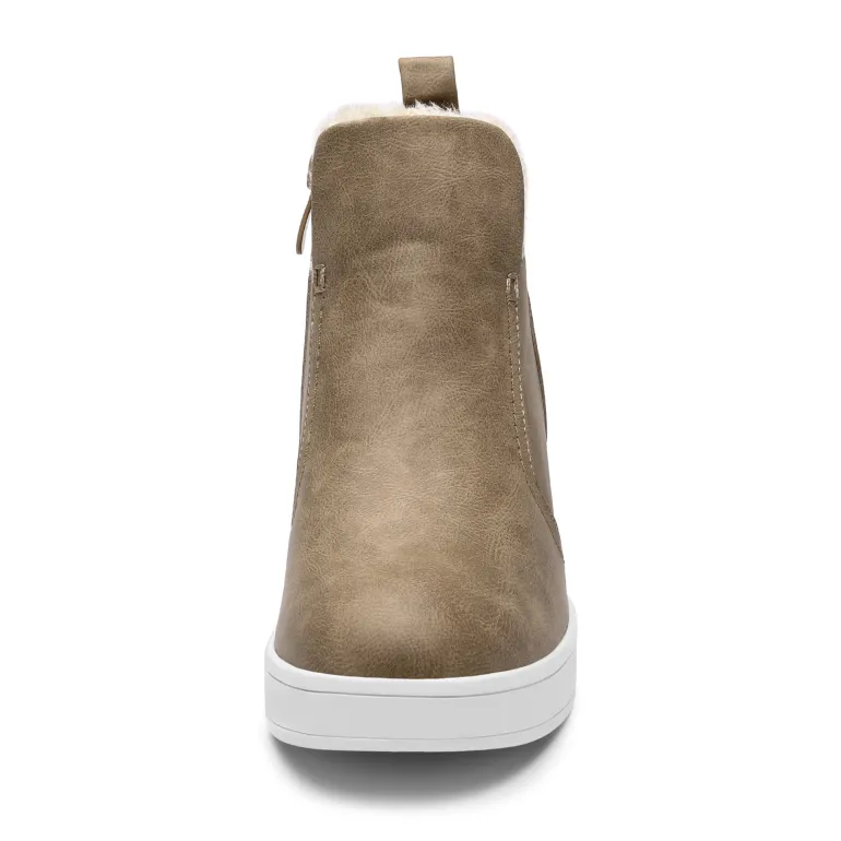 Hidden Heel Platform Wedge Booties