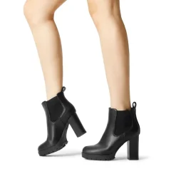 High Heel Chunky Chelsea Boots