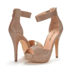 High Heel Stiletto Ankle Strap Platform Pumps